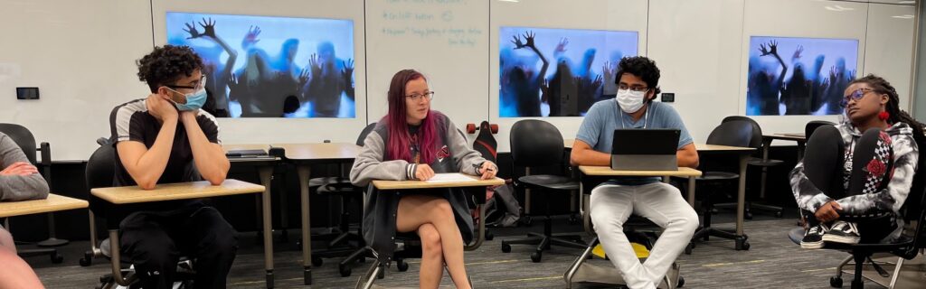 Students in a classroom