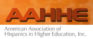 American Association of Hispanics in Higher Education, Inc. Logo