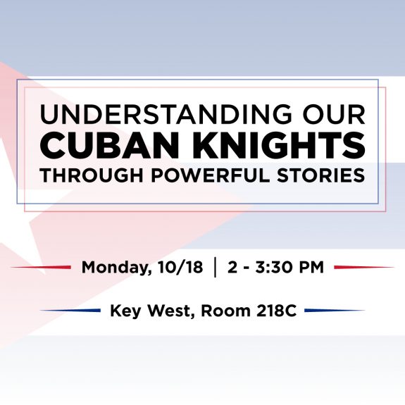 Understanding our Cuban Knights through Powerful Stories Event Flyer