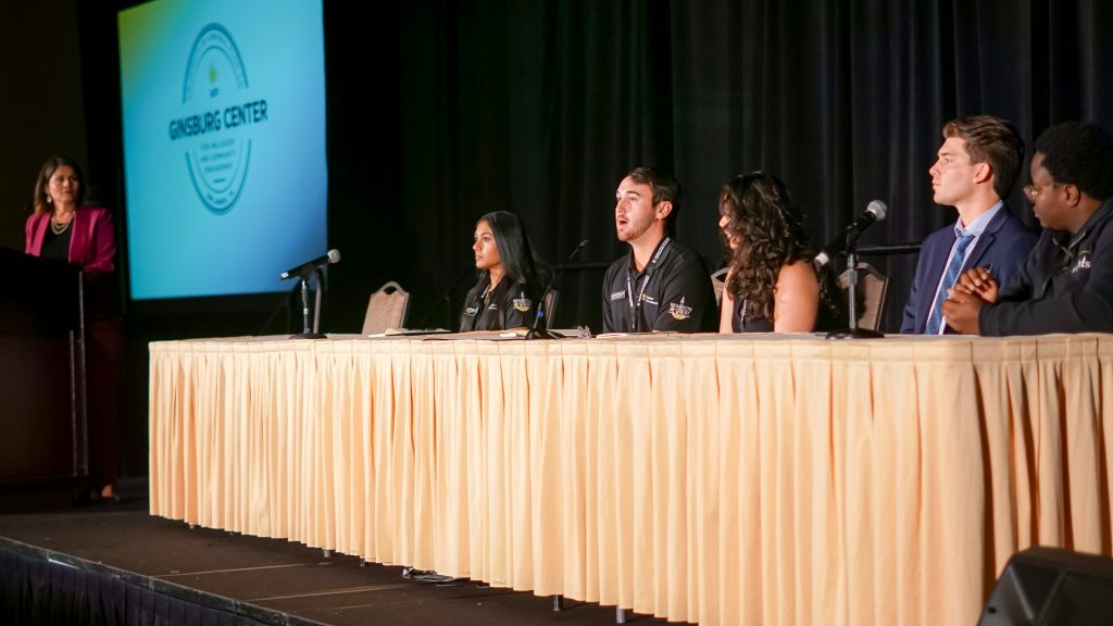 Student leaders during a panelist session